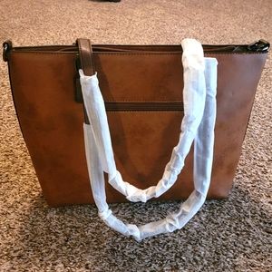 NWT Two Tone Brown tote from Amazon